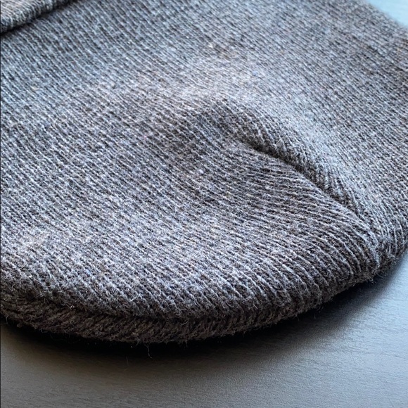 Plain Gray Beanie - Picture 3 of 8